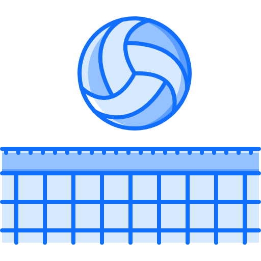 Volleyball Coloring Blue icon