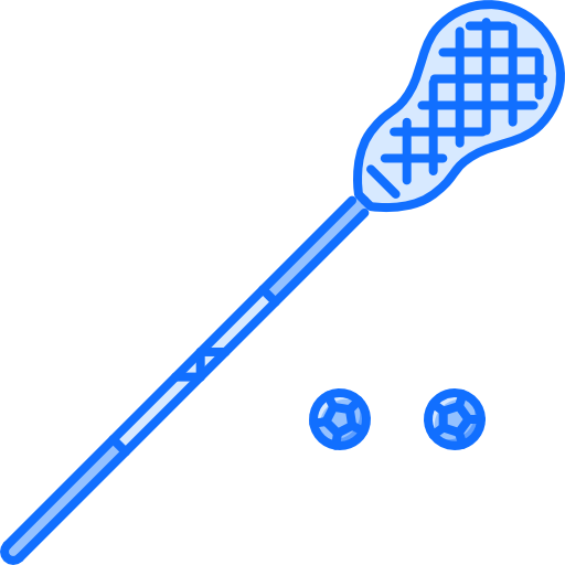 Lacrosse Coloring Blue icon