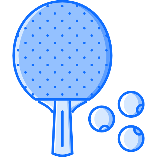 Table tennis Coloring Blue icon