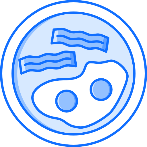 Breakfast Coloring Blue icon