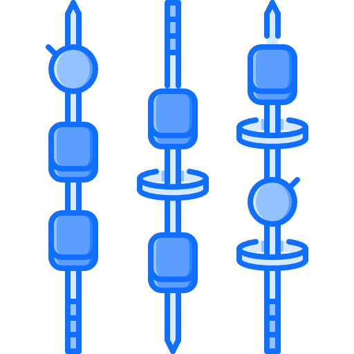 Skewer Coloring Blue icon