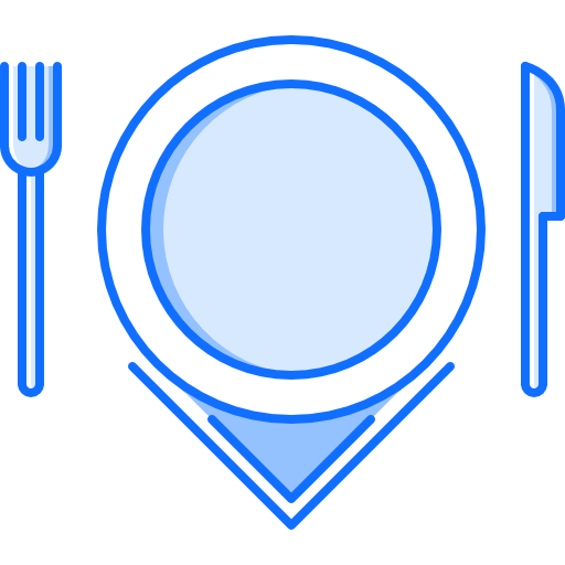 レストラン Coloring Blue icon