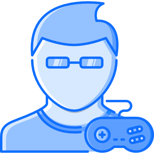ゲーマー Coloring Blue icon