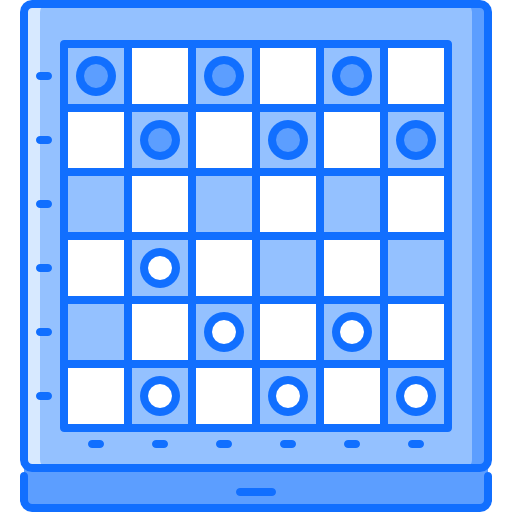 Checker board Coloring Blue icon