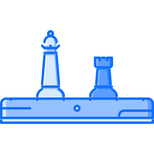 tabuleiro de xadrez Coloring Blue Ícone