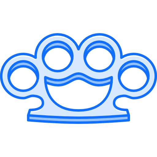 nudillos de bronce Coloring Blue icono