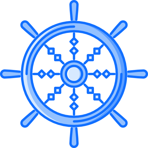 timón Coloring Blue icono
