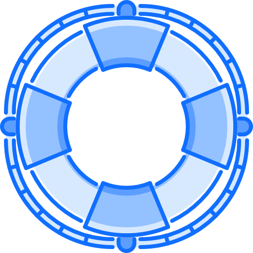 boya salvavidas Coloring Blue icono