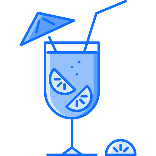 cocktail Coloring Blue Icône