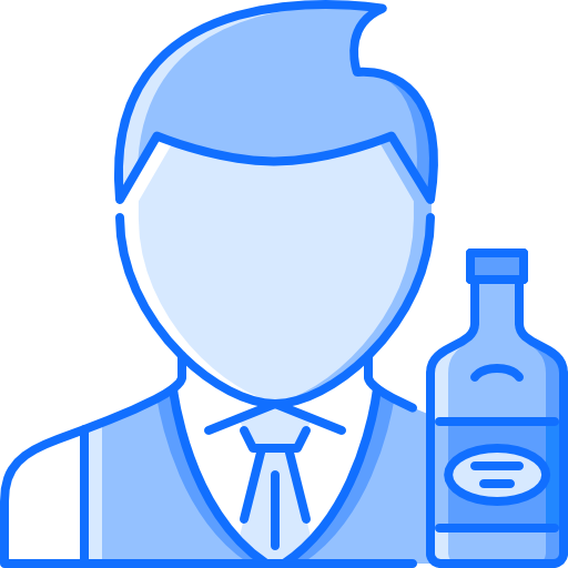 Barman Coloring Blue icon