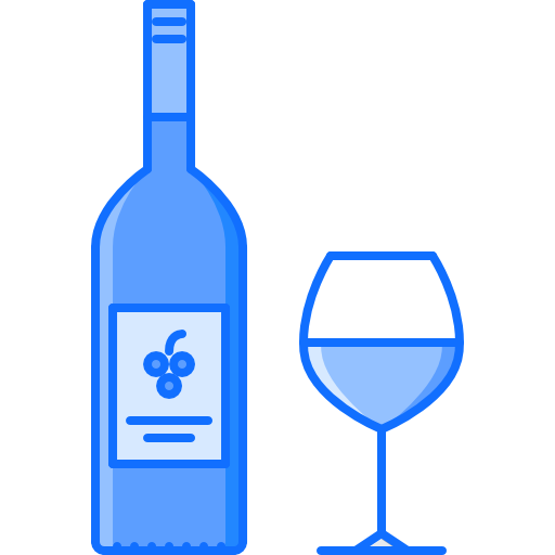 vinho Coloring Blue Ícone