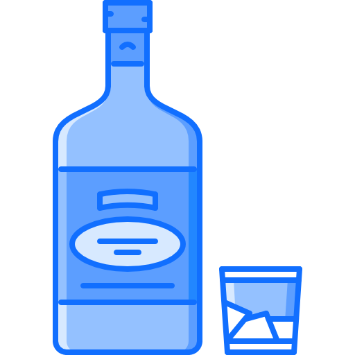 whisky Coloring Blue icoon