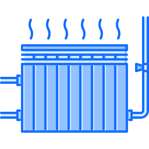 Heating Coloring Blue icon