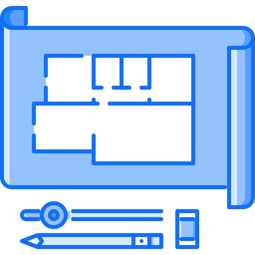 entwurf Coloring Blue icon