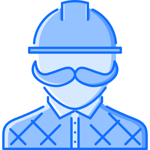 Builder Coloring Blue icon