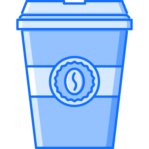 caffè Coloring Blue icona