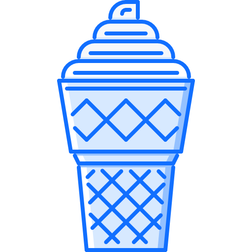 アイスクリーム Coloring Blue icon