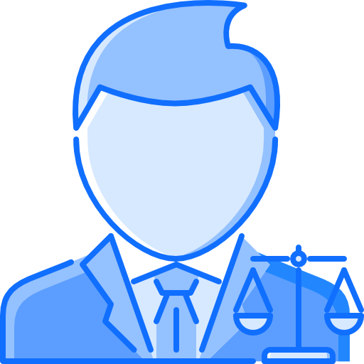 Lawyer Coloring Blue icon