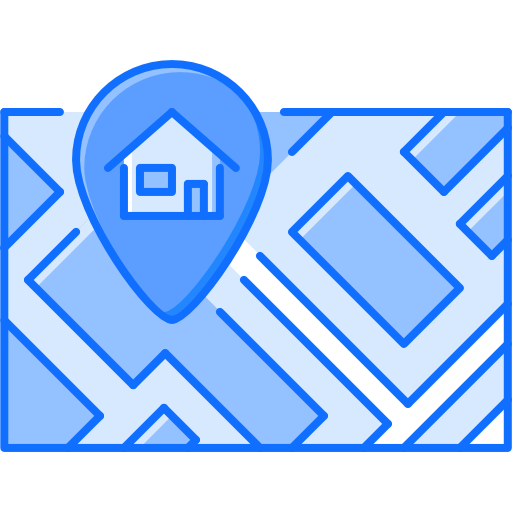 Map Coloring Blue icon