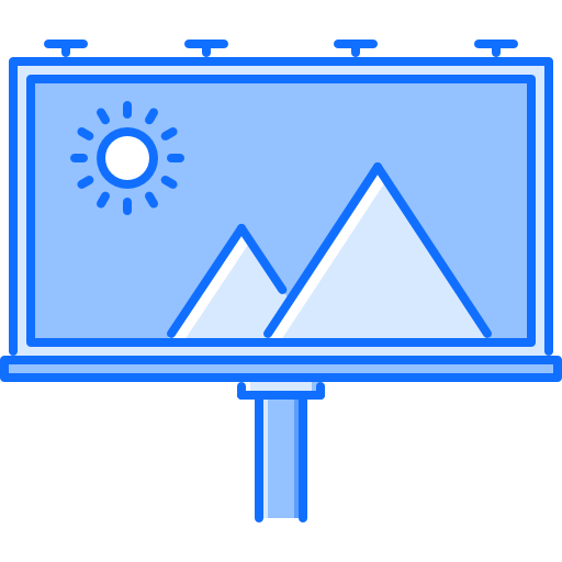 Рекламный щит Coloring Blue иконка