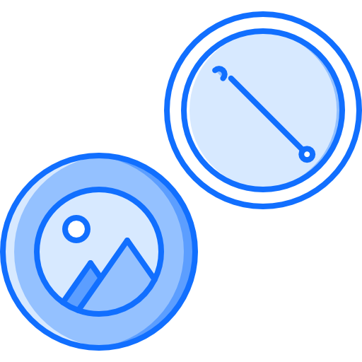 insignia Coloring Blue icono
