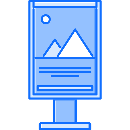 stadtplakat Coloring Blue icon