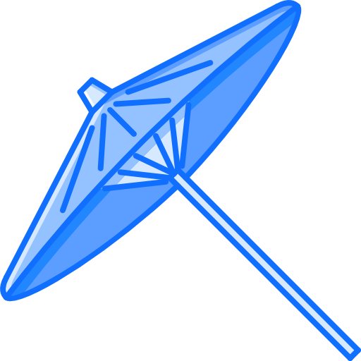 parasol Coloring Blue ikona