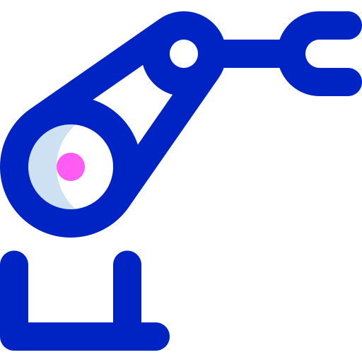 Robotic arm Super Basic Orbit Color icon