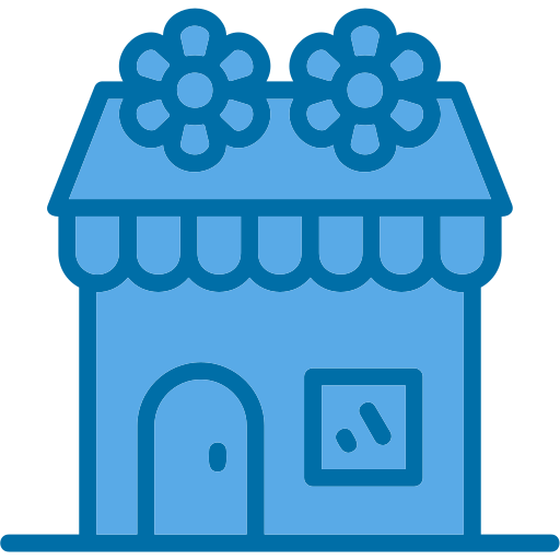 bloemenwinkel Generic Blue icoon