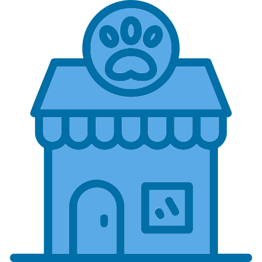 la tienda de animales Generic Blue icono