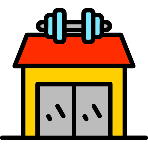Gym Generic Outline Color icon