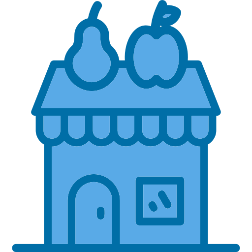 Fruit shop Generic Blue icon