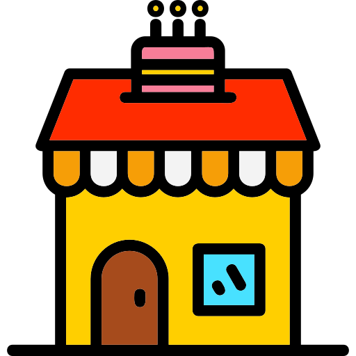 Cake shop Generic Outline Color icon