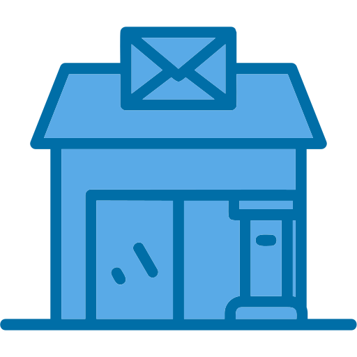 oficina postal Generic Blue icono