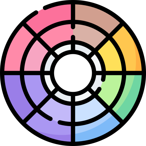 paleta de color Special Lineal color icono