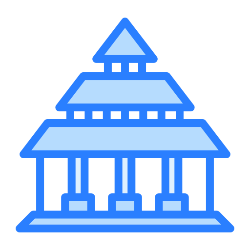 Joglo house Generic Blue icon