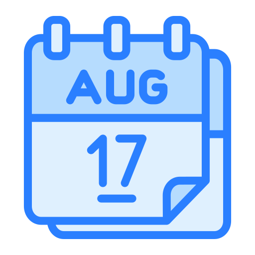 17 sierpnia Generic Blue ikona