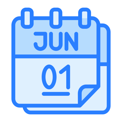 Calendar date Generic Blue icon