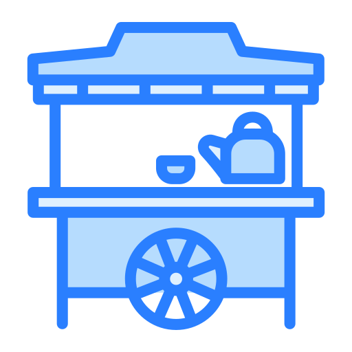 chariot de nourriture Generic Blue Icône