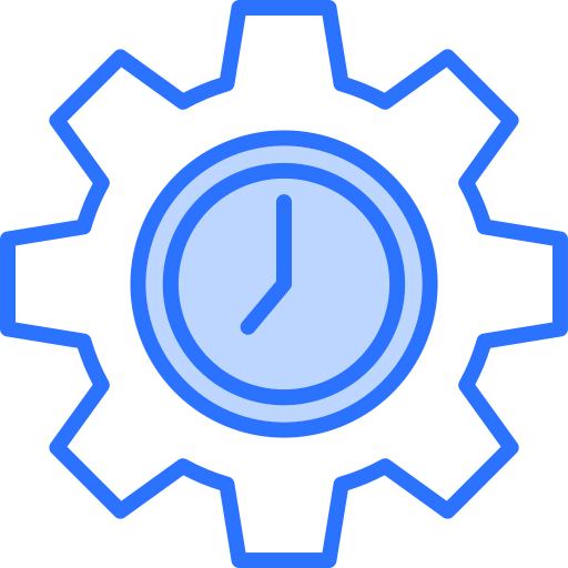 Time management Generic Blue icon