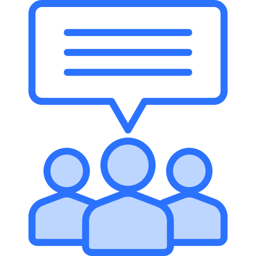 diskussion Generic Blue icon