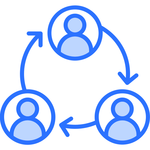 Collaboration Generic Blue icon