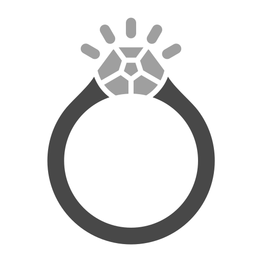 diamant-ring Generic Grey icon