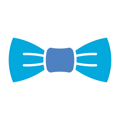 Bow tie Generic Blue icon