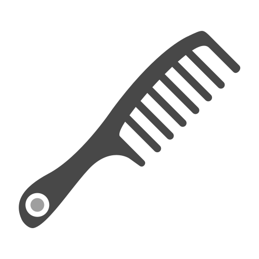 Hair comb Generic Grey icon