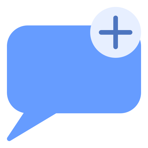 メッセージを追加 Generic Blue icon