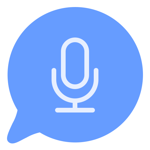 Voice chat Generic Blue icon