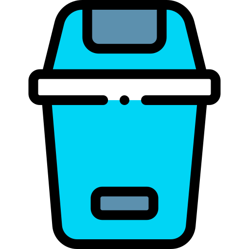 Bin Detailed Rounded Lineal color icon