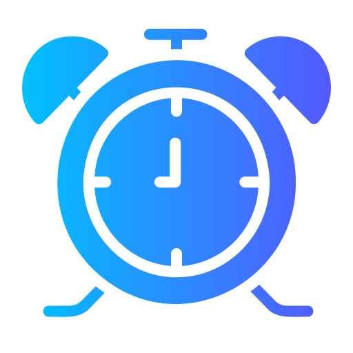 reloj despertador Generic Flat Gradient icono