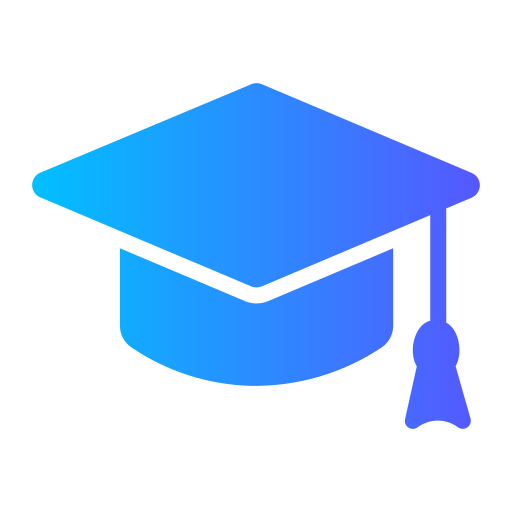 sombrero de graduacion Generic Flat Gradient icono